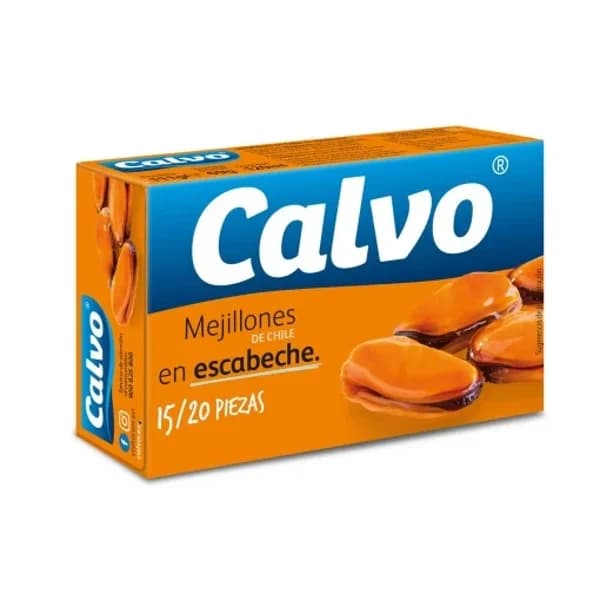 Mejillones de Chile en escabeche 15/20 Calvo 69 g. - 0.07 kg - Imagen del producto en Findit
