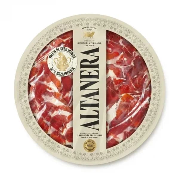 Paleta de Cebo Ibérico 50% Raza Ibérica en lonchas Altanera 90 g - 0.09 kg - Imagen del producto en Findit