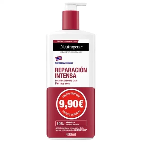 Loción corporal cica reparación intensa para piel seca Neutrogena 400 ml. - 0.4 l - Imagen del producto en Findit