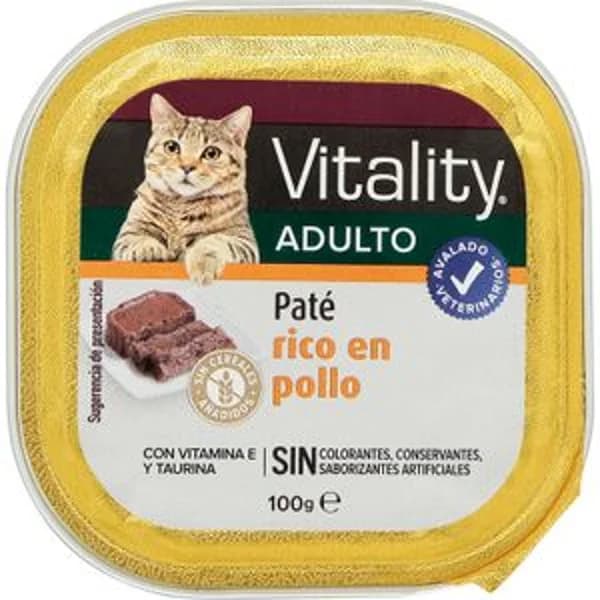 Comida Húmeda Gatos Rico en Pollo - 0.1 kg - Imagen del producto en Findit