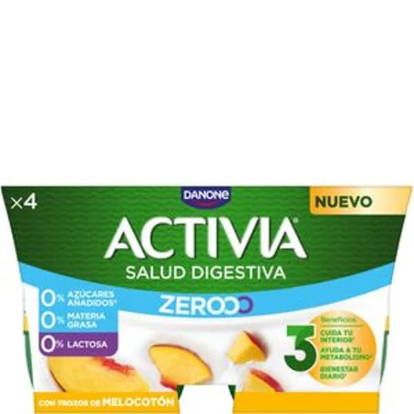 Yofur bífidus triple 0 con melocotón 4x120 g - 0.48 kg - Imagen del producto en Findit