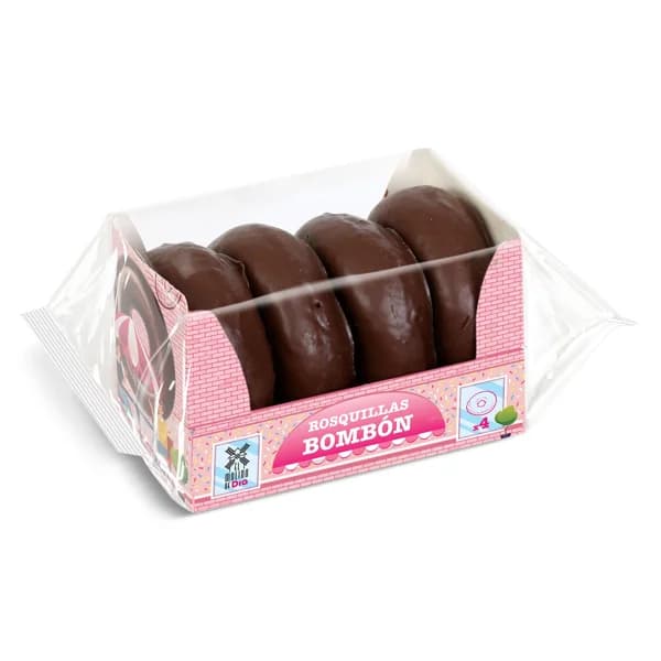 Rosquillas de chocolate El molino de Dia bandeja 240 g - 0.24 kg - Imagen del producto en Findit