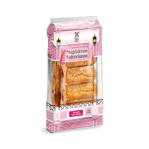 Magdalenas valencianas El molino de Dia bolsa 350 g - 0.35 kg - Imagen del producto en Findit