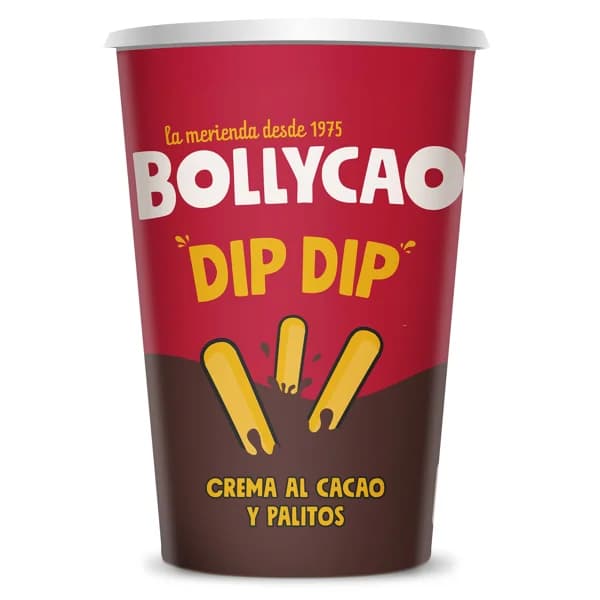 Palitos de pan y crema de cacao Bollycao vaso 52 g - 0.05 ud - Imagen del producto en Findit