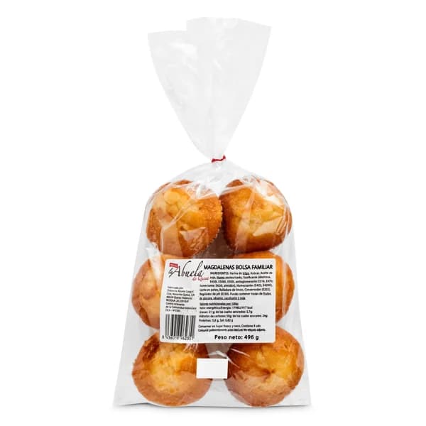Magdalenas La abuela bolsa 496 g - 0.5 ud - Imagen del producto en Findit