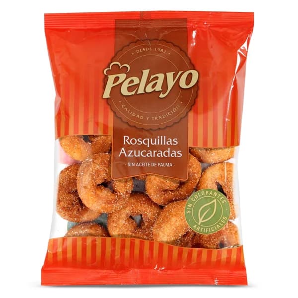 Rosquillas de azúcar Pelayo bolsa 250 g - 0.25 kg - Imagen del producto en Findit