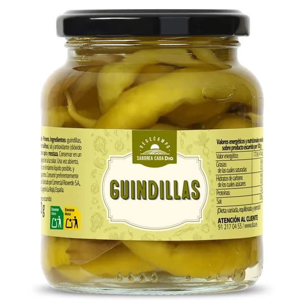 Guindillas en vinagre Vegecampo de Dia frasco 120 g - 0.12 kg - Imagen del producto en Findit