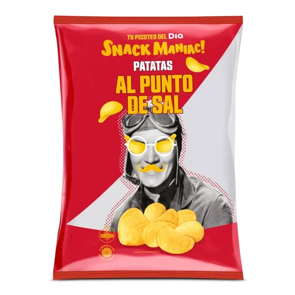 Patatas fritas lisas al punto de sal Snack Maniac de Dia bolsa 200 g - 0.2 kg - Imagen del producto en Findit