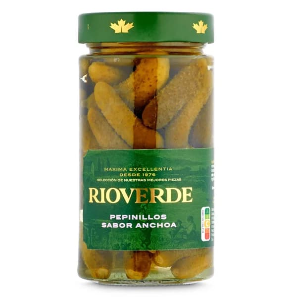 Pepinillo sabor anchoa Rioverde frasco 180 g - 0.18 kg - Imagen del producto en Findit