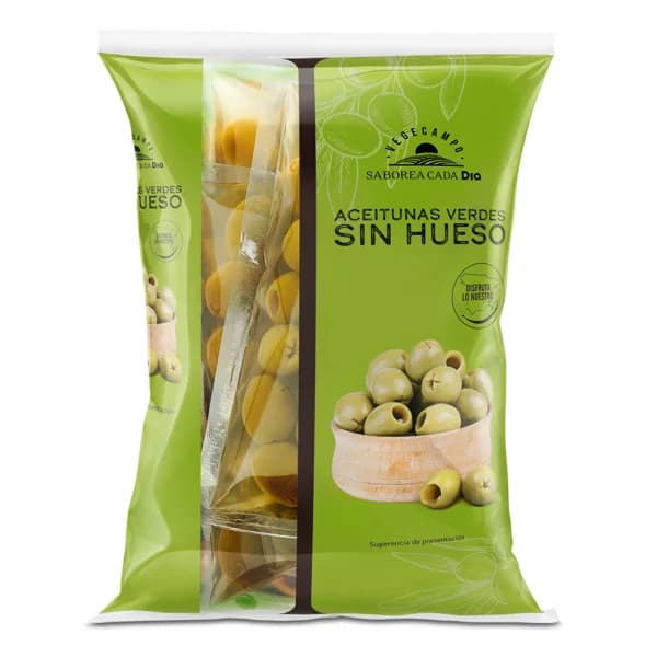 Aceitunas verdes sin hueso Vegecampo de Dia bolsa 3 x 75 g - 0.23 kg - Imagen del producto en Findit