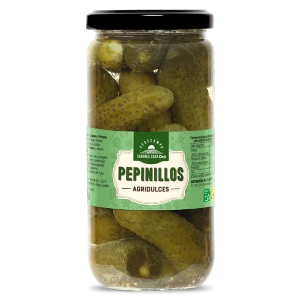 Pepinillos agridulces Vegecampo de Dia frasco 360 g - 0.36 kg - Imagen del producto en Findit