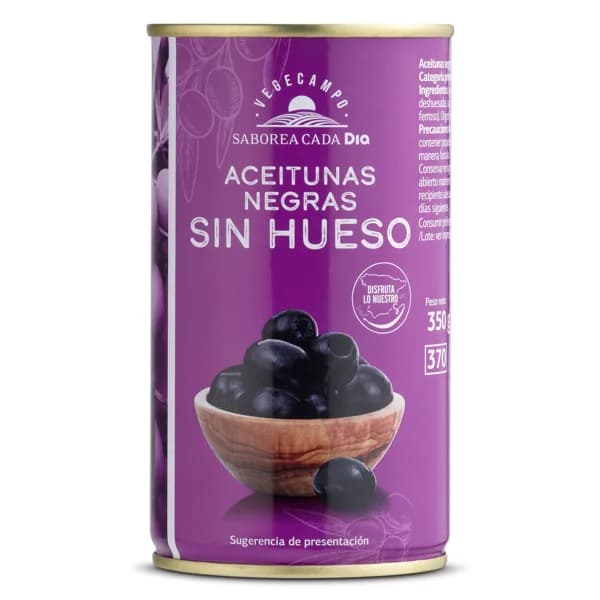 Aceitunas negras sin hueso Vegecampo de Dia lata 150 g - 0.15 kg - Imagen del producto en Findit