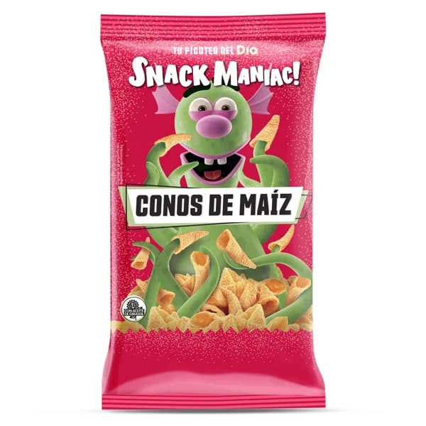 Conos de maíz sabor queso y bacon Snack Maniac de Dia bolsa 100 g - 0.1 kg - Imagen del producto en Findit