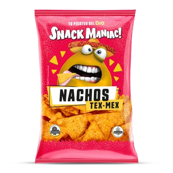 Nachos sabor a queso Snack Maniac de Dia bolsa 150 g - 0.15 kg - Imagen del producto en Findit