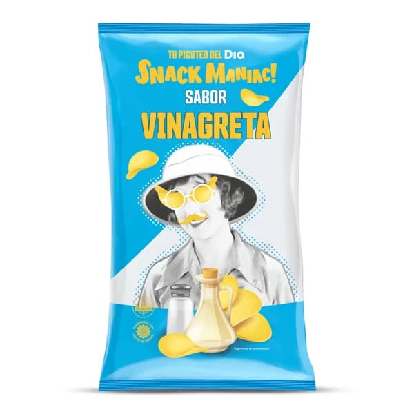 Patatas fritas a la vinagreta Snack Maniac de Dia bolsa 130 g - 0.13 kg - Imagen del producto en Findit