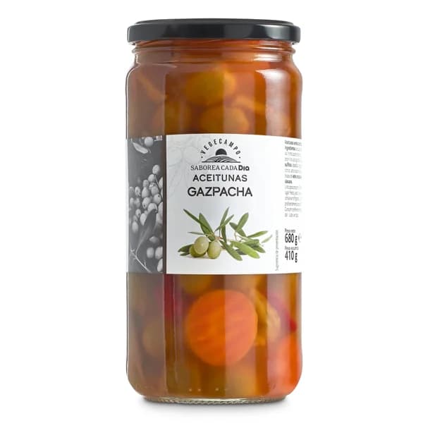 Aceitunas gazpacha Vegecampo de Dia frasco 410 g - 0.41 kg - Imagen del producto en Findit