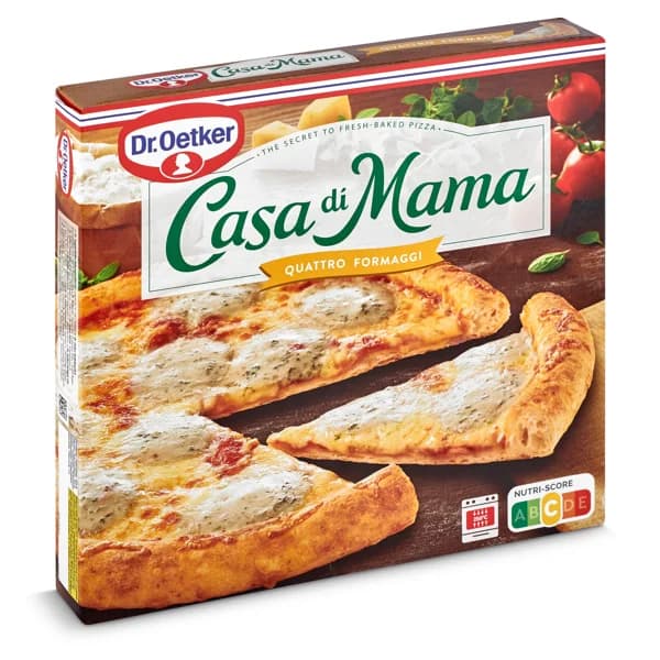 Pizza 4 quesos Dr. Oetker Casa di Mama caja 395 g - 1 ud - Imagen del producto en Findit