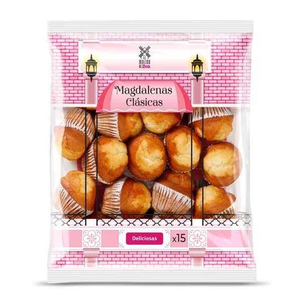 Magdalenas clásicas El molino de Dia bolsa 515 g - 0.52 kg - Imagen del producto en Findit