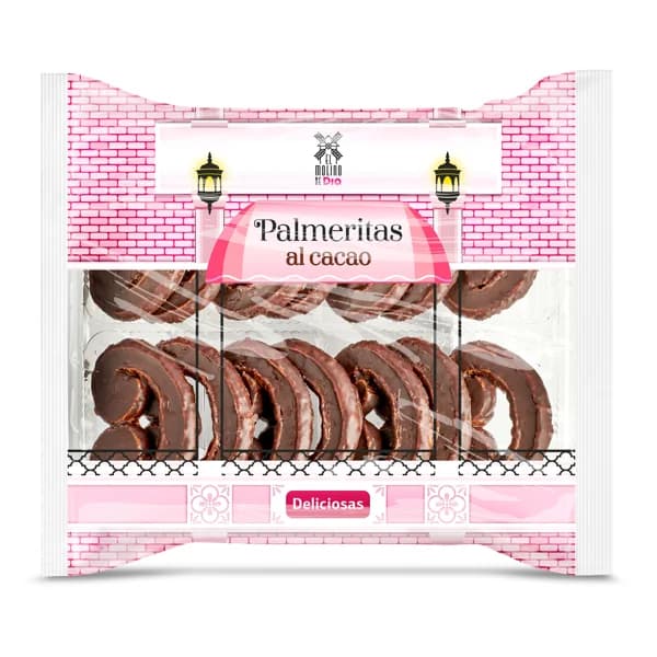 Palmeritas de cacao El molino de Dia bolsa 230 g - 0.23 kg - Imagen del producto en Findit