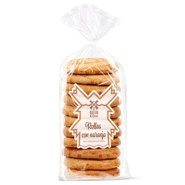 Rollos con naranja El molino de Dia bolsa 420 g - 0.42 kg - Imagen del producto en Findit