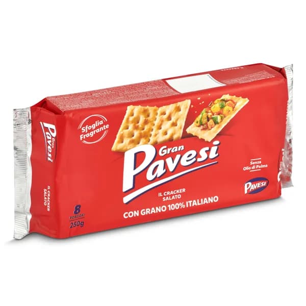 Galletas crackers con sal Gran pavesi bolsa 250 g - 0.25 kg - Imagen del producto en Findit