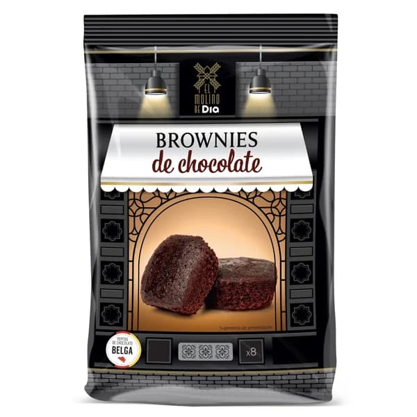 Brownies de chocolate El molino de Dia bolsa 200 g - 0.2 kg - Imagen del producto en Findit