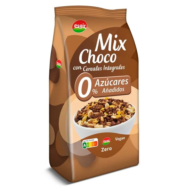 Cereales integrales 0% azúcares añadidos mix choco Esgir bolsa 250 g - 0.25 kg - Imagen del producto en Findit