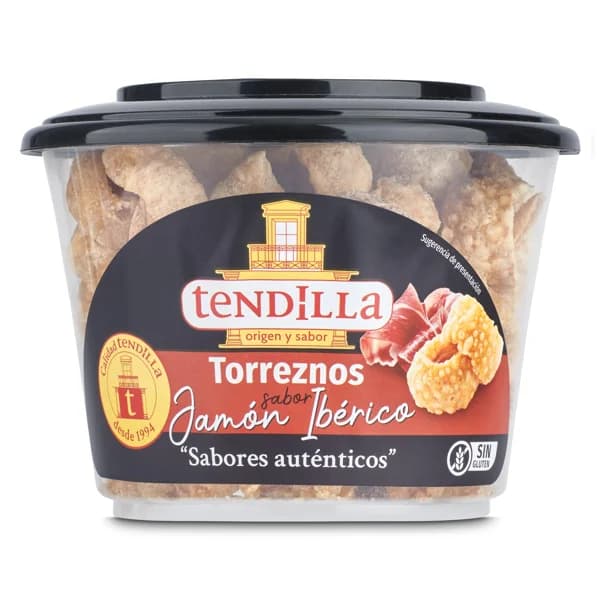 Torrezno frito sabor jamón ibérico Tendilla bote 125 g - 0.12 kg - Imagen del producto en Findit