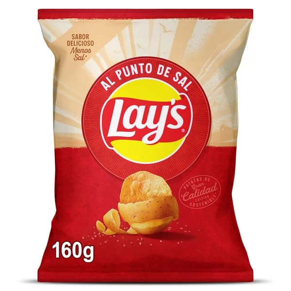 Patatas fritas al punto de sal Lay's bolsa 150 g - 0.15 kg - Imagen del producto en Findit