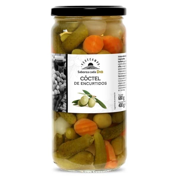 Cóctel de encurtidos Vegecampo de Dia frasco 400 g - 0.4 kg - Imagen del producto en Findit