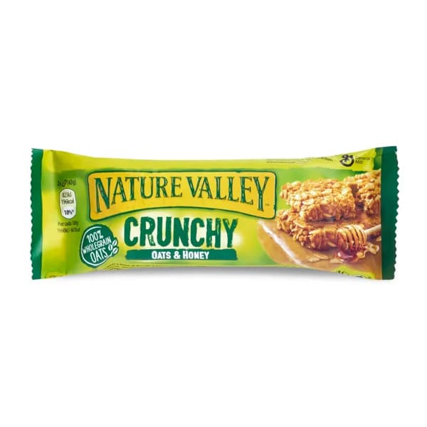 Barrita de cereales de avena y miel crunchy Nature Valley bolsa 42 g - 1 ud - Imagen del producto en Findit