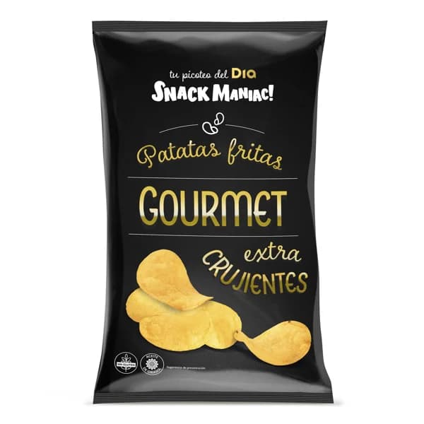 Patatas fritas gourmet extra crujientes  Snack Maniac de Dia bolsa 150 g - 0.15 kg - Imagen del producto en Findit