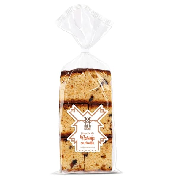 Bizcocho de naranja con chocolate El molino de Dia bolsa 350 g - 0.35 kg - Imagen del producto en Findit
