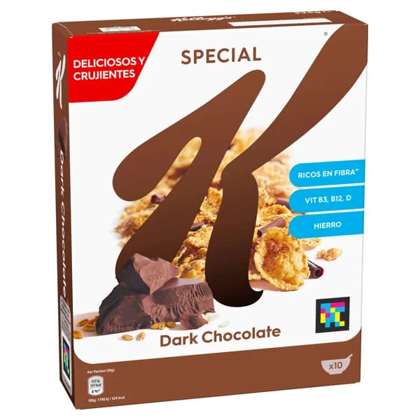 Cereales con chocolate negro Kellogg's Special K caja 325 g - 0.32 kg - Imagen del producto en Findit
