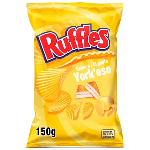Patatas fritas onduladas sabor jamón y queso Ruffles bolsa 150 g - 0.15 kg - Imagen del producto en Findit