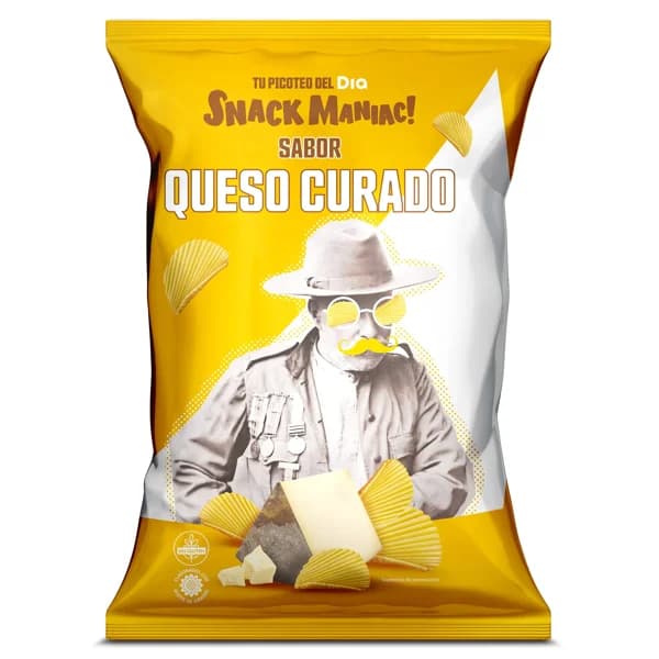 Patatas sabor queso curado Snack Maniac de Dia bolsa 150 g - 0.15 kg - Imagen del producto en Findit