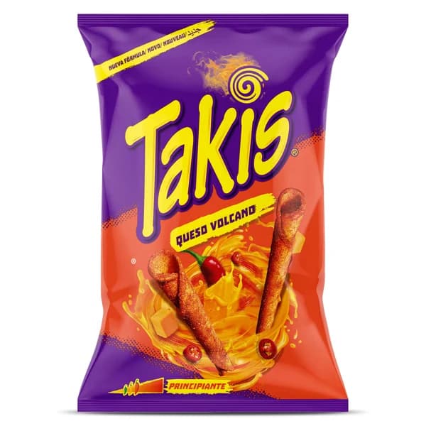 Aperitivo de maíz sabor queso volcano Takis bolsa 140 g - 1 ud - Imagen del producto en Findit