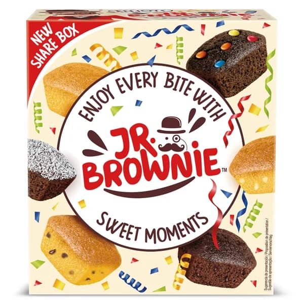 Surtido de brownies sweet moments Mr.brownie caja 300 g - 0.3 ud - Imagen del producto en Findit