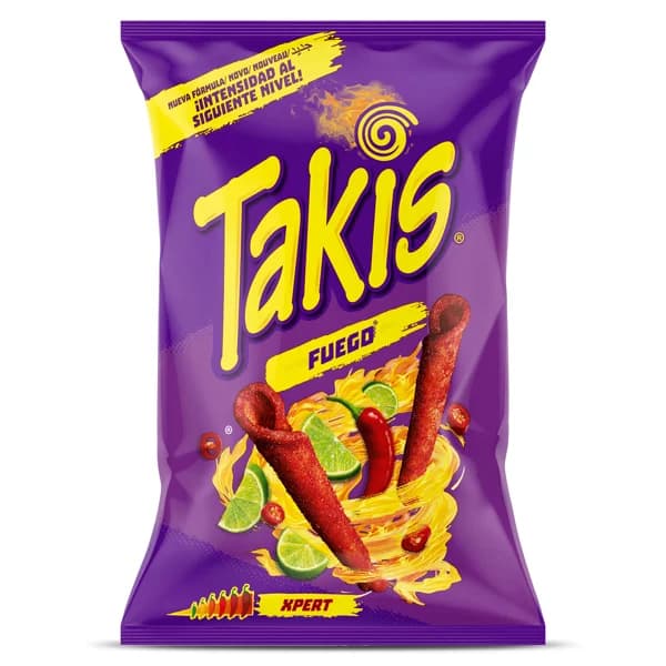 Aperitivo de maíz sabor lima picante fuego Takis bolsa 140 g - 1 ud - Imagen del producto en Findit