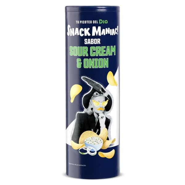 Snack de patata sour cream & onion Snack Maniac de Dia 170 g - 0.17 kg - Imagen del producto en Findit