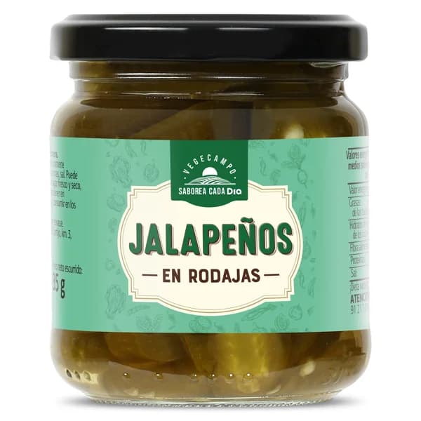 Jalapeños en rodajas Vegecampo de Dia frasco 85 g - 0.09 kg - Imagen del producto en Findit