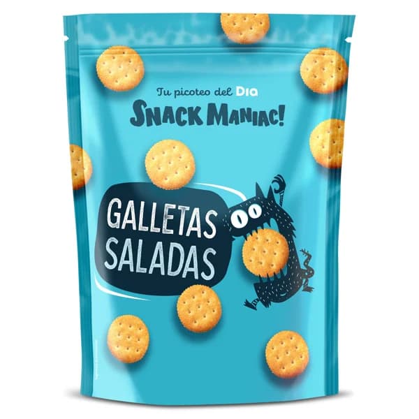 Galletas saladas Snack Maniac de Dia bolsa 200 g - 0.2 kg - Imagen del producto en Findit