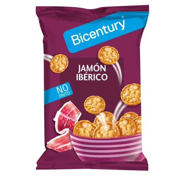 Tortitas de maíz sabor jamón ibérico Bicentury caja 70 g - 0.07 kg - Imagen del producto en Findit