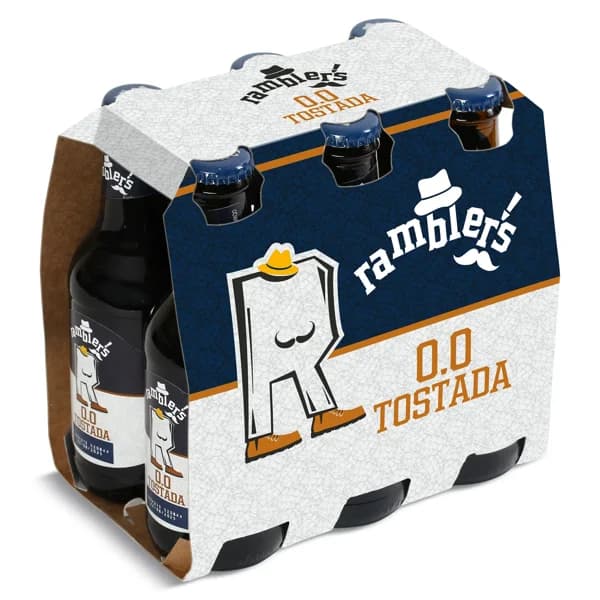 Cerveza tostada 0,0% alcohol Ramblers de Dia pack 6 x 25 cl - 1.5 l - Imagen del producto en Findit