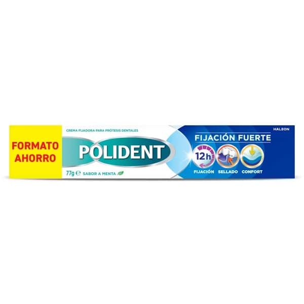 Crema fijadora para prótesis dental Polident tubo 77 g - 0.77 ud - Imagen del producto en Findit
