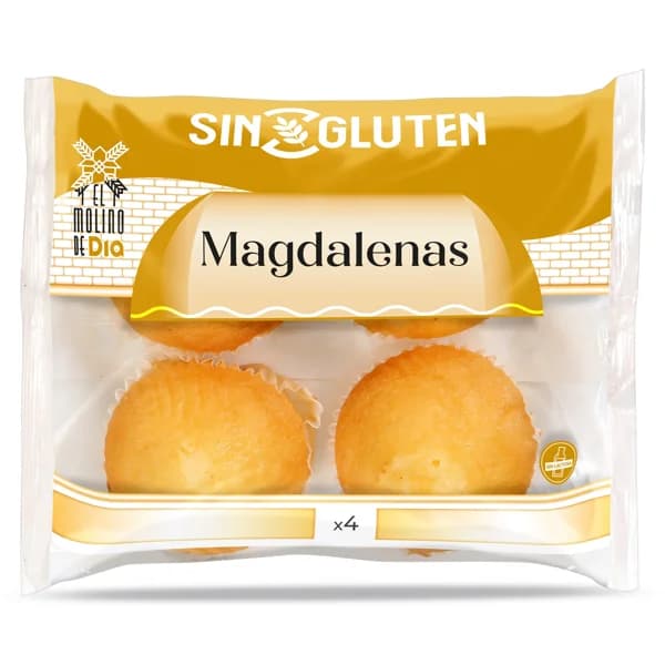 Magdalenas sin gluten El molino de Dia bolsa 160 g - 0.16 kg - Imagen del producto en Findit