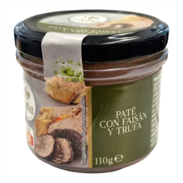 Paté con faisán y trufa Extra Carrefour 110 g. - 1 ud - Imagen del producto en Findit