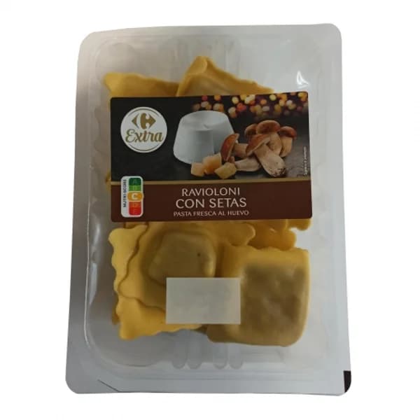 Ravioloni con setas Carrefour Extra 250 g. - 1 ud - Imagen del producto en Findit
