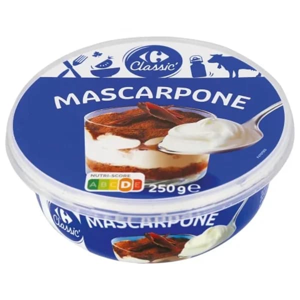 Queso mascarpone Classic´ Carrefour 250 g. - 0.25 kg - Imagen del producto en Findit
