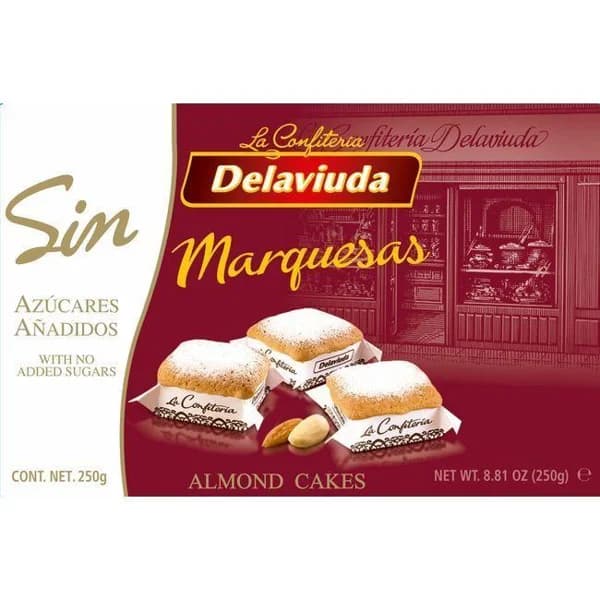 Marquesas sin azúcar DELAVIUDA, caja 250 g - 1 ud - Imagen del producto en Findit